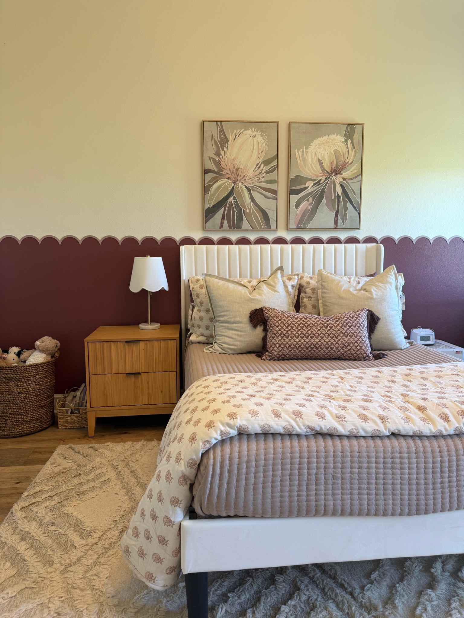 New scalloped moulding accent wall for my little girl! 

#LTKHome #LTKFindsUnder50