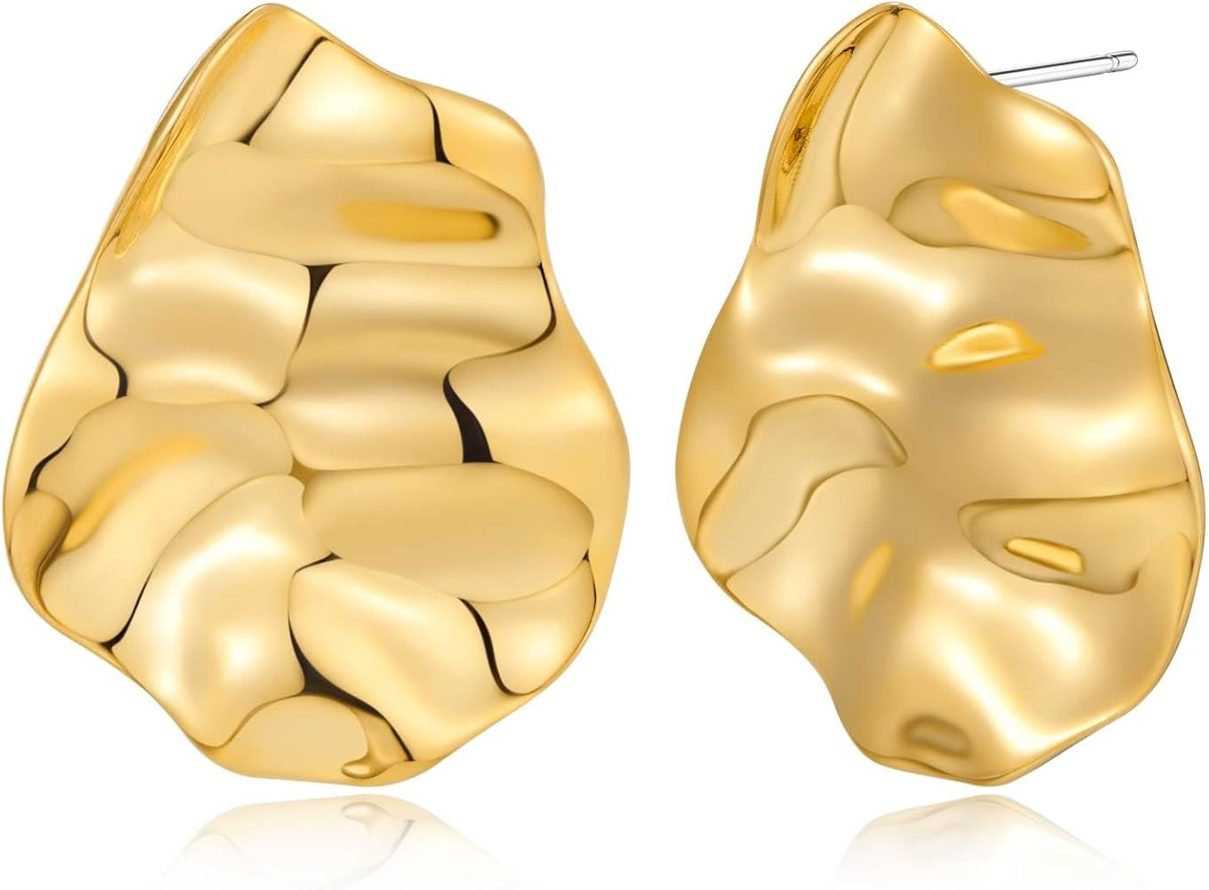 LILIE&WHITE Gold Wing Earrings, Elegant and Contemporary Design, Hypoallergenic, Non-Tarnish, Com... | Amazon (UK)