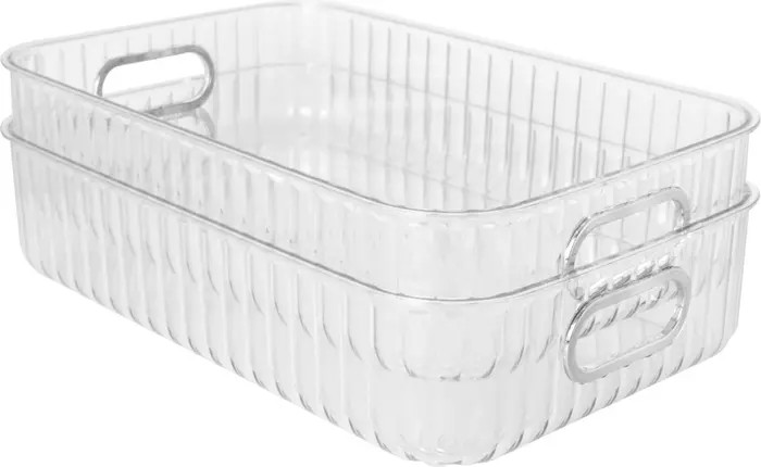 Gourmet Home Products Large 3-Pack Fluted Storage Bins | Nordstromrack | Nordstrom Rack
