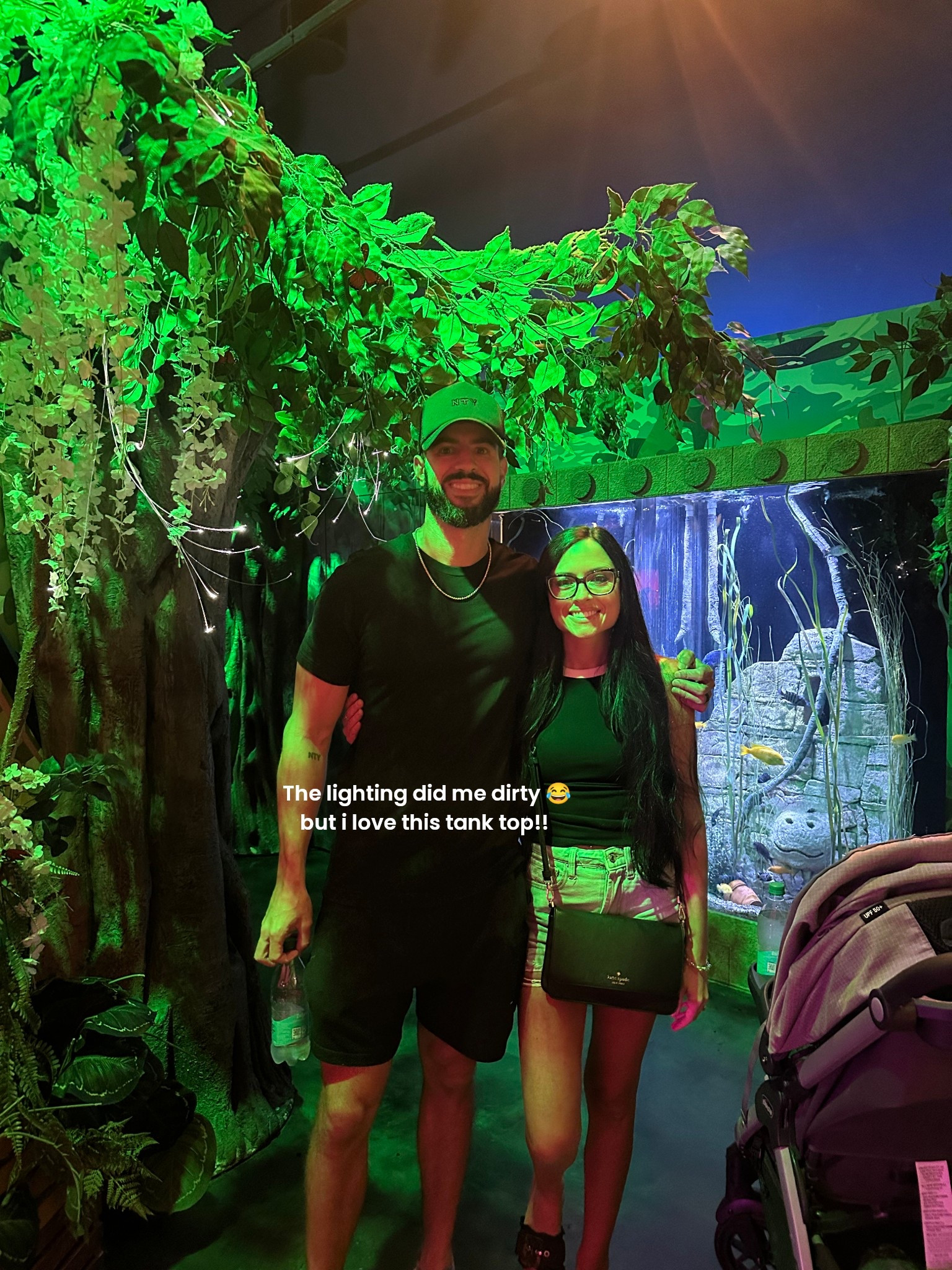 The lighting was terrible at the aquarium lol!! Couldn’t get 1 decent pic of us 😣 but sharing my current favorite tank top from @target !! Wearing XS 

Target summer finds, tank top, Christine gerace

#LTKFindsUnder50 #LTKSummerEdit #LTKStyleTip