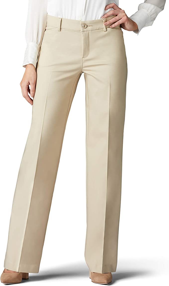 Lee Women's Flex Motion Regular Fit Trouser Pant | Amazon (US)