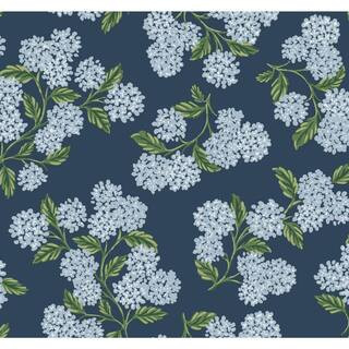 60.75 sq. ft. Hydrangea Wallpaper | The Home Depot
