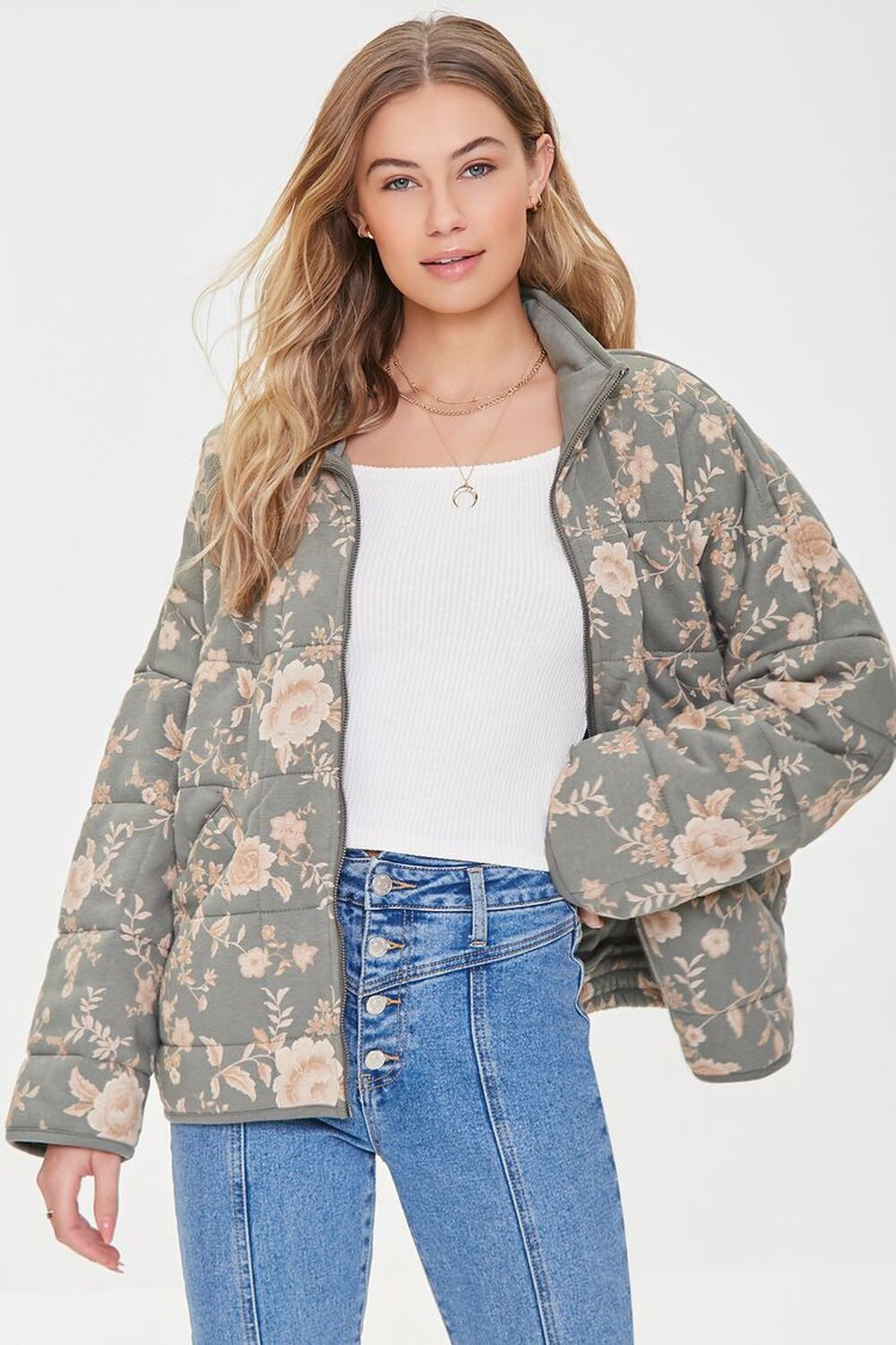 Quilted Floral Print Jacket | Forever 21 | Forever 21 (US)