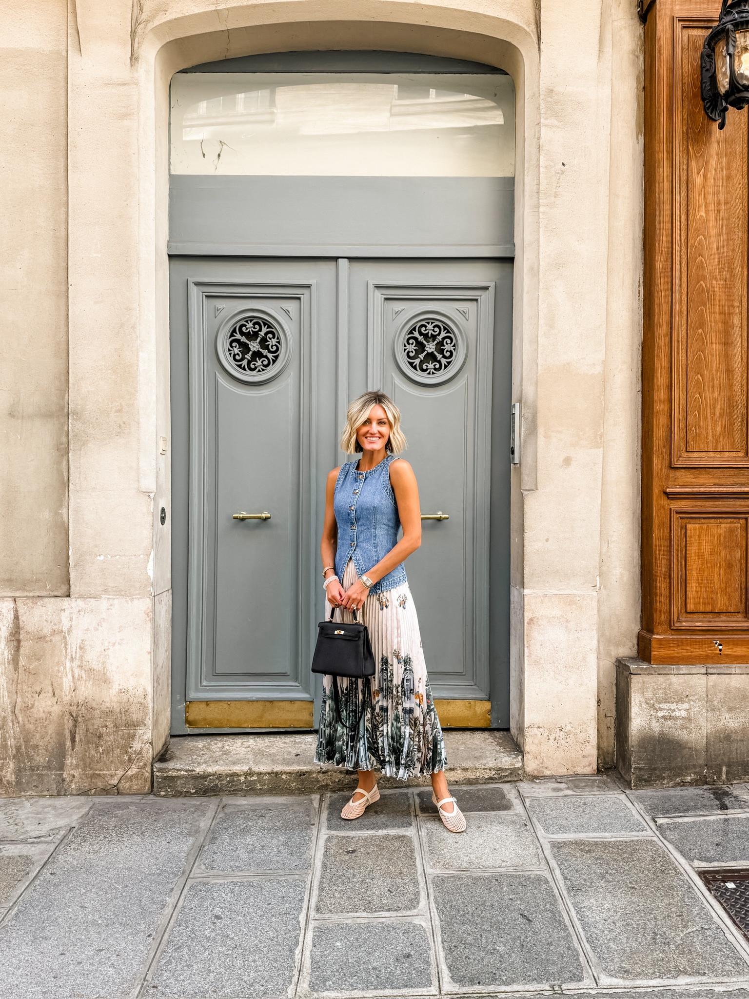 This printed skirt! 😍 One of my favorite outfits! Wearing XS/0!

Loverly Grey, Paris outfits, European vacation outfits, Anthropologie finds, midi skirt, denim vest, vest, mesh ballet flats 

#LTKStyleTip #LTKSeasonal
