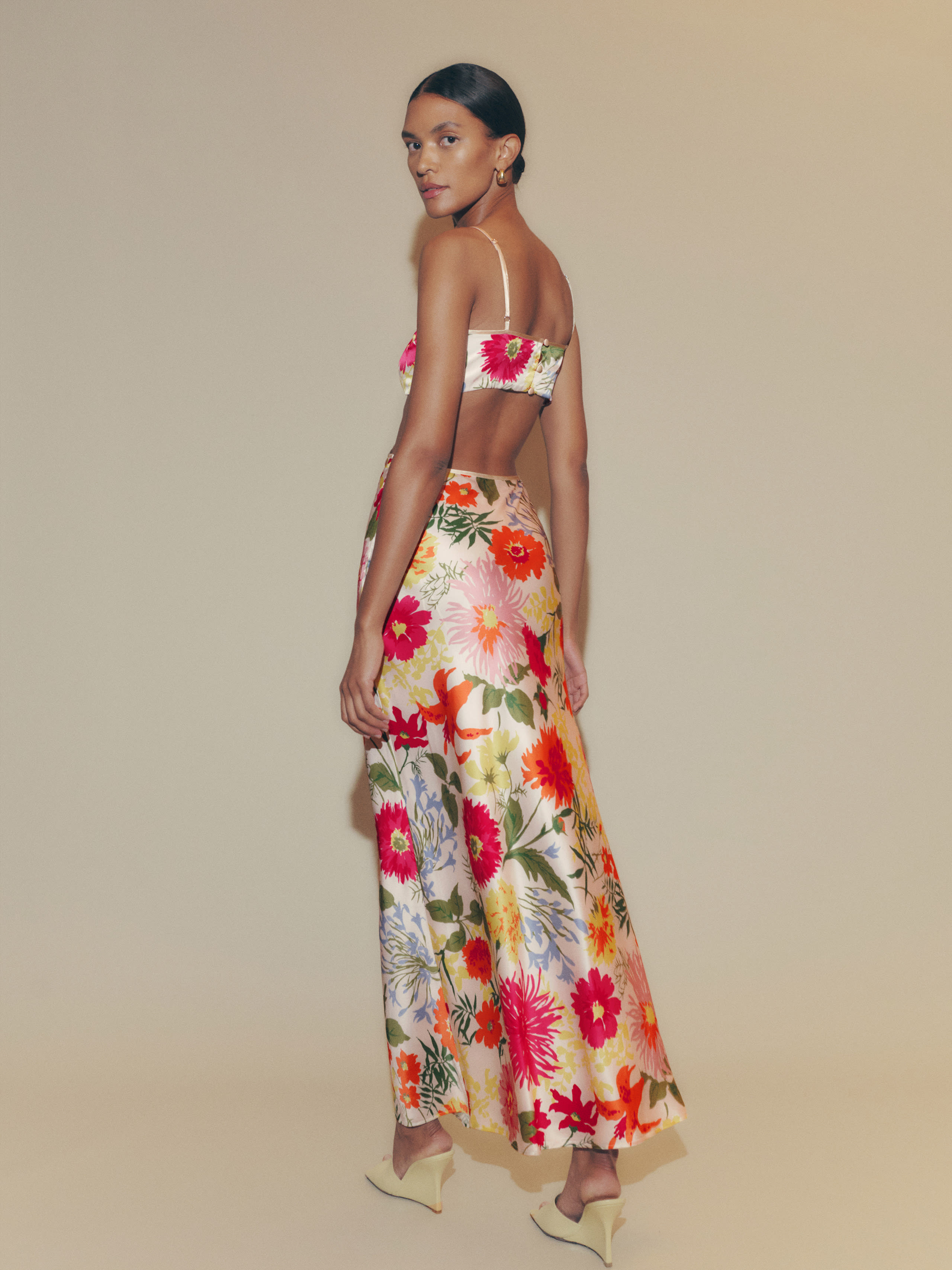 Poppies Silk Dress | Reformation (Global)