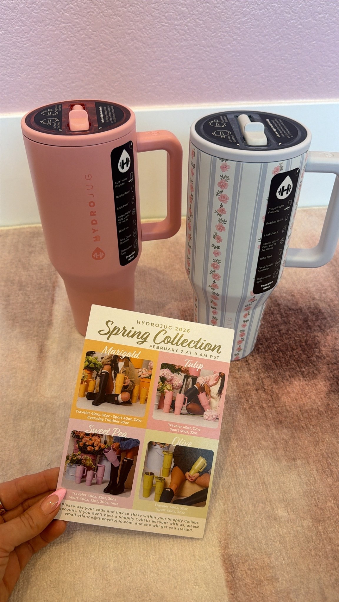 spring collection from Hydrojug 🩷💐🌷 use code SARAHTRIPP for 10% off! 

#LTKSeasonal #LTKfitnessgoals