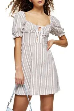 Textured Stripe Minidress | Nordstrom