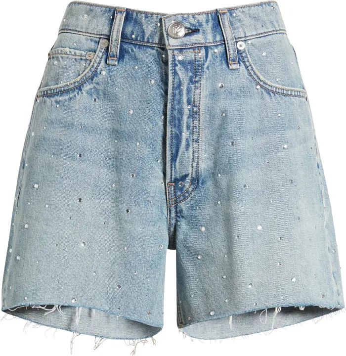 Rhinestone Cutoff Denim Shorts | Nordstrom