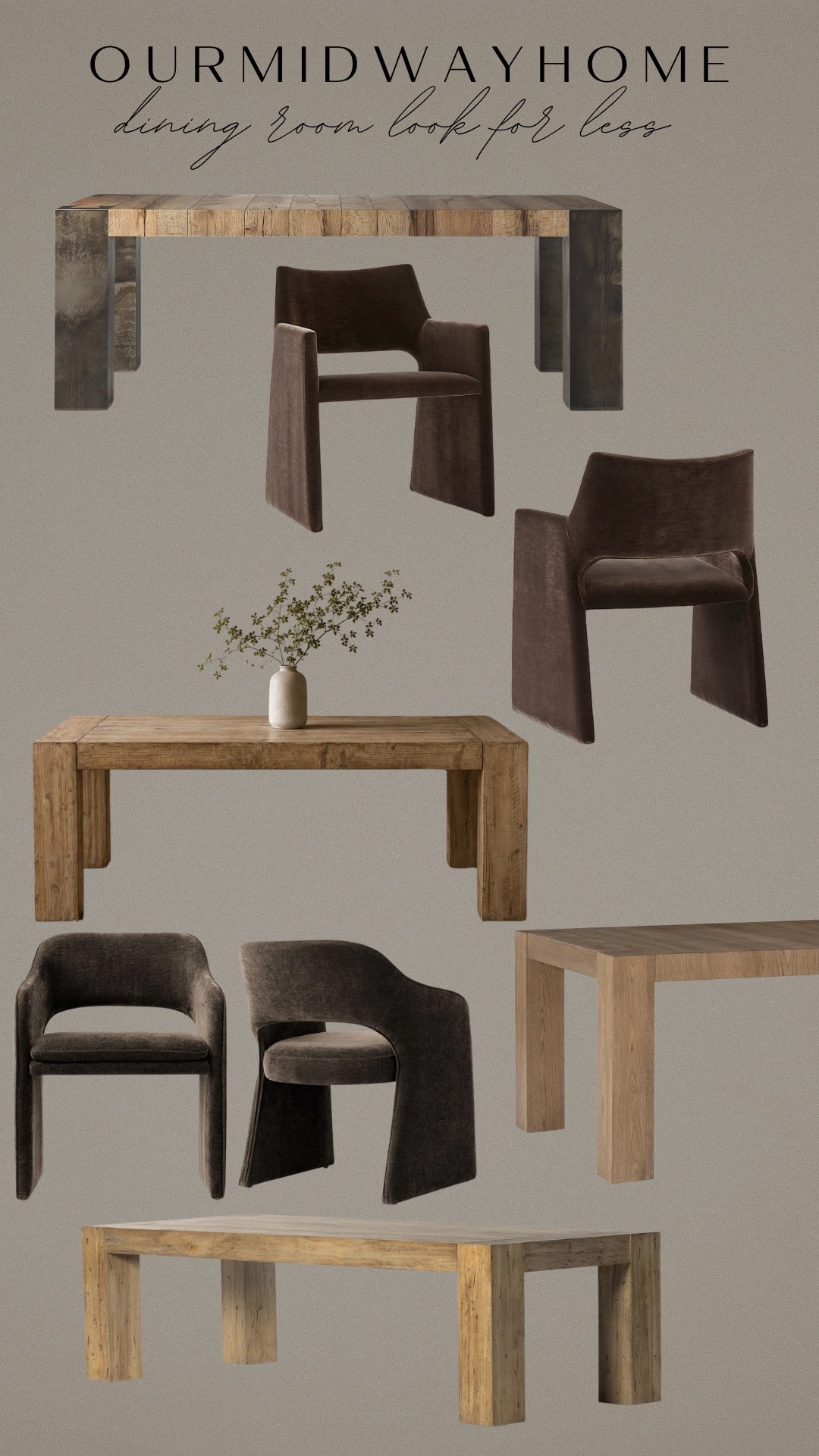 I’ve been looking for designer look for less options to recreate my dining room with similar pieces for about half the cost. I’ve found some really beautiful options at different price points! 🤎 

Dupes
Designer look for less
Organic modern home

#LTKHome #LTKSaleAlert