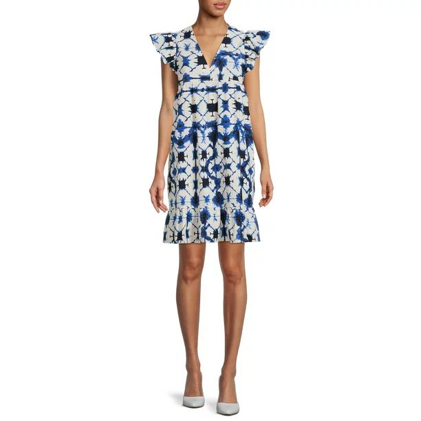 The Get Women's Juniors Tiered Babydoll Midi Dress - Walmart.com | Walmart (US)