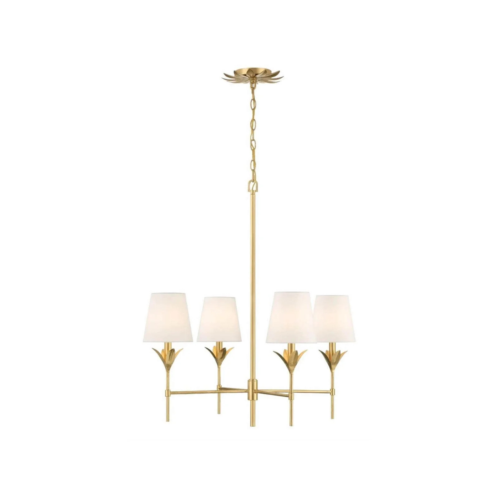 Flourish Chandelier in Gold | Brooke and Lou