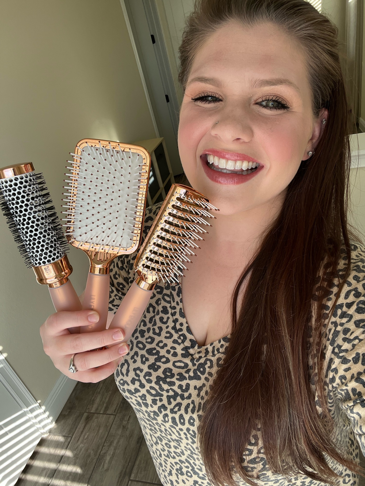 These brushes are amazing!!! I love the soft gel handles & that it comes in a set of 3: one for blowdrying, detangling, & straightening! 

#LTKstyletip #LTKGiftGuide #LTKbeauty