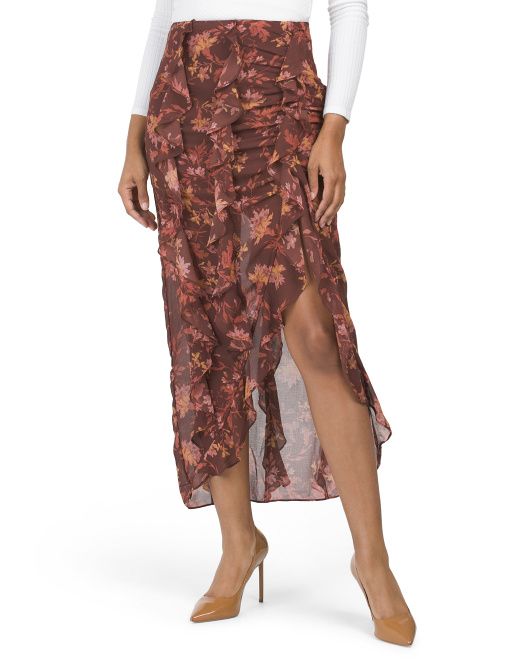 Flounce Around  Floral Maxi Skirt | TJ Maxx