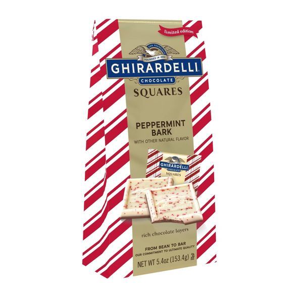 Ghirardelli Holiday Peppermint Bark Chocolate Squares - 5.4oz | Target