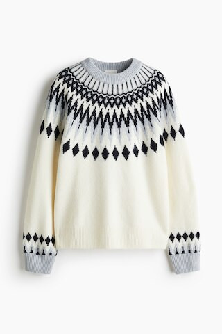 H & M - Jacquard-Knit Sweater - White | H&M (US + CA)