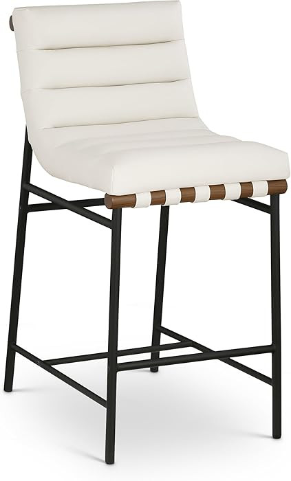 Meridian Furniture 813Cream-C Burke Collection Modern | Contemporary Counter Stool with Soft Crea... | Amazon (US)