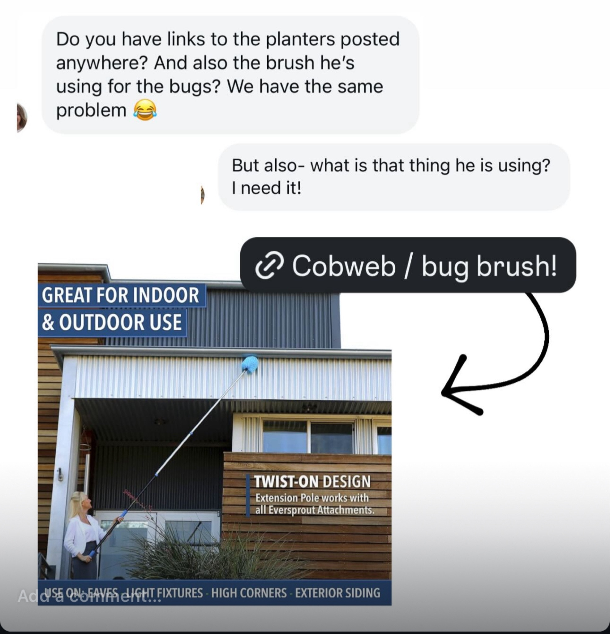 This duster gets all those little bugs and spiders that accumulate on your exterior ! 

#LTKFindsUnder50 #LTKHome #LTKSaleAlert