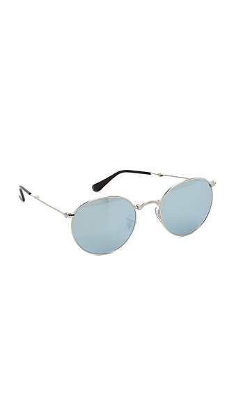 Icons Mirrored Round Sunglasses | Shopbop
