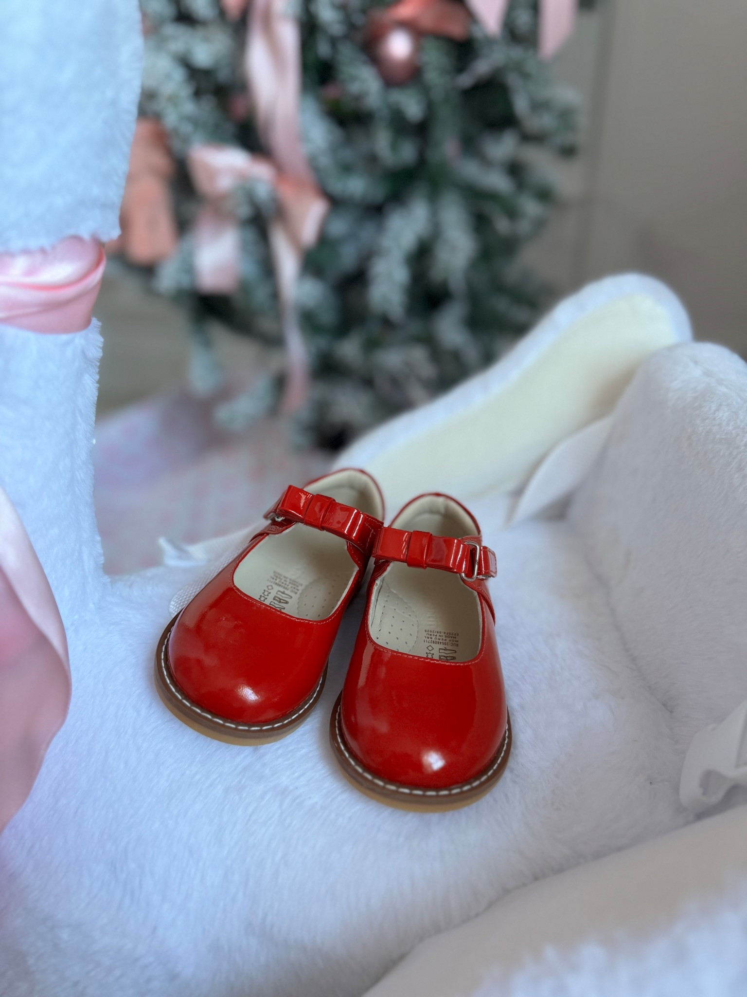 Baby girl Christmas shoes 