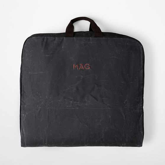 Waxed Canvas Garment Bag | Mark and Graham