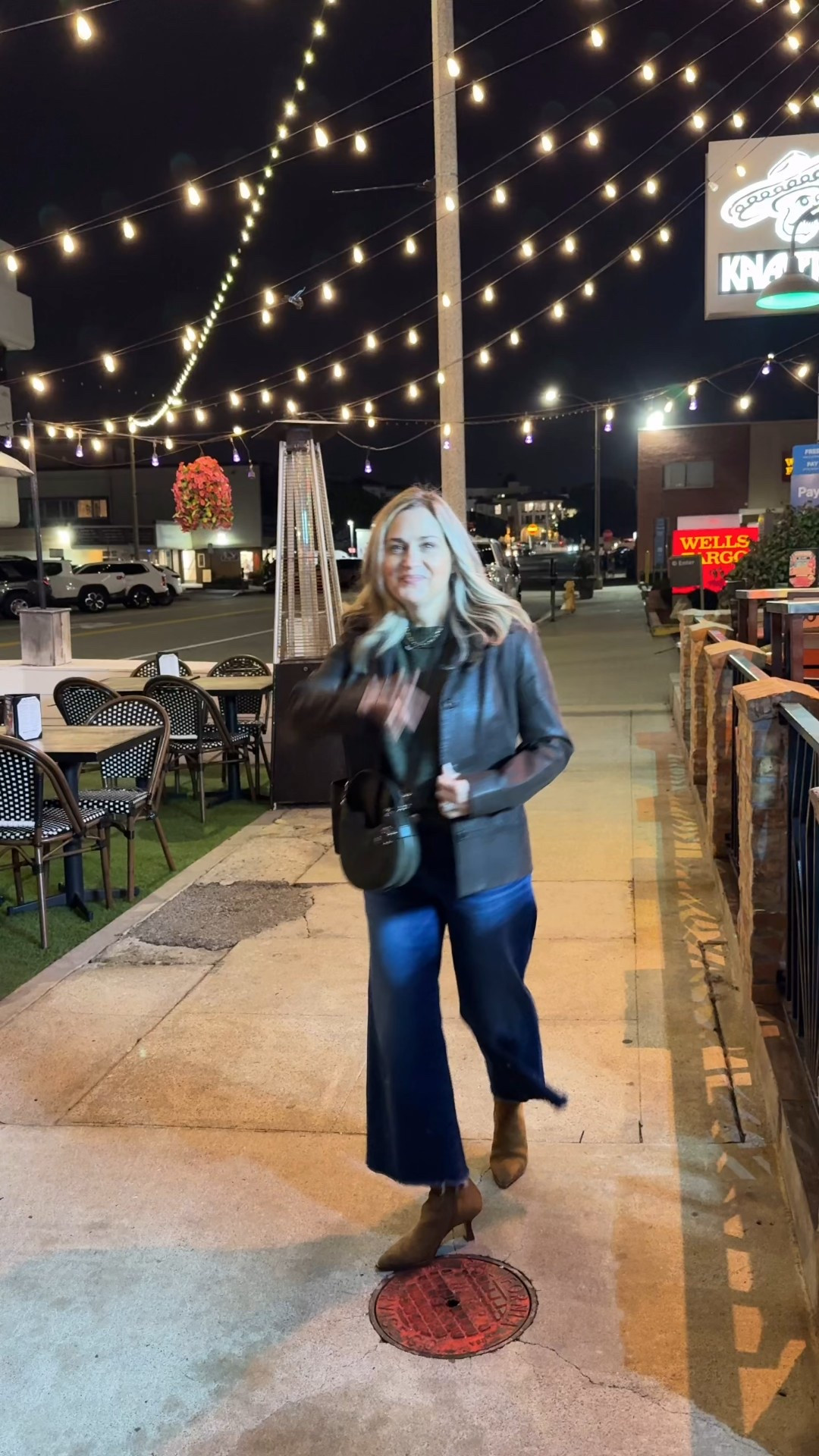 Sometimes the simplest pieces turn out to be my favorites.  Like everything I’m wearing here. My leather blazer is vintage, but I’m linking similar ones here below  