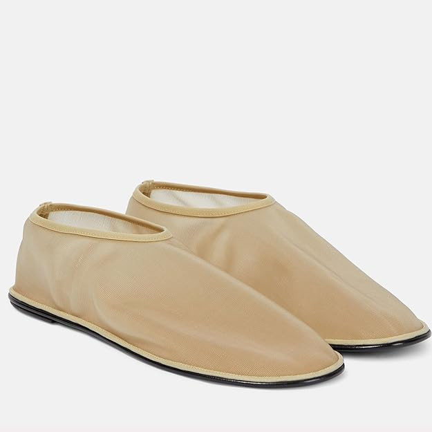 Mesh Sock Ballet Flats for Women Nylon Tulle Slip on Mary Jane Flats Sheer Comfortable Casual Dre... | Amazon (US)