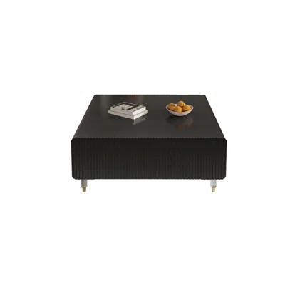 Modern Wood Coffee Table with Enclosed Drawers | Wayfair North America