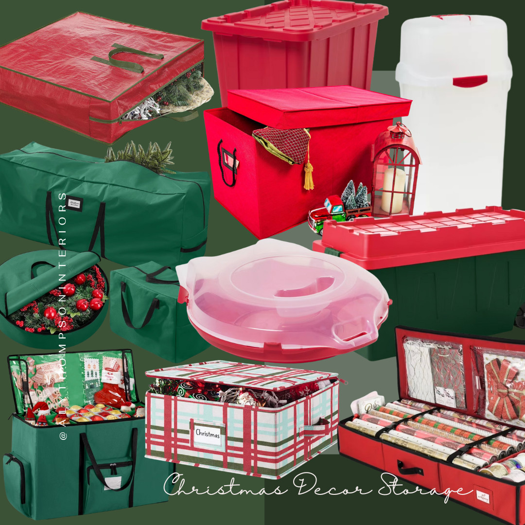 Christmas Decor Storage | Ornament Storage | Wreath Storage | Christmas Tree Storage Bag | Wrapping Paper Box | Organization | Christmas Decor | Holiday Decor Storage | Tote Storage 

 #LTKHoliday #LTKSeasonal #LTKFindsUnder100