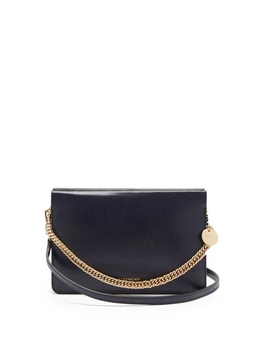 Givenchy - Cross3 Grained-leather Cross-body Bag - Womens - Navy | Matches (US)