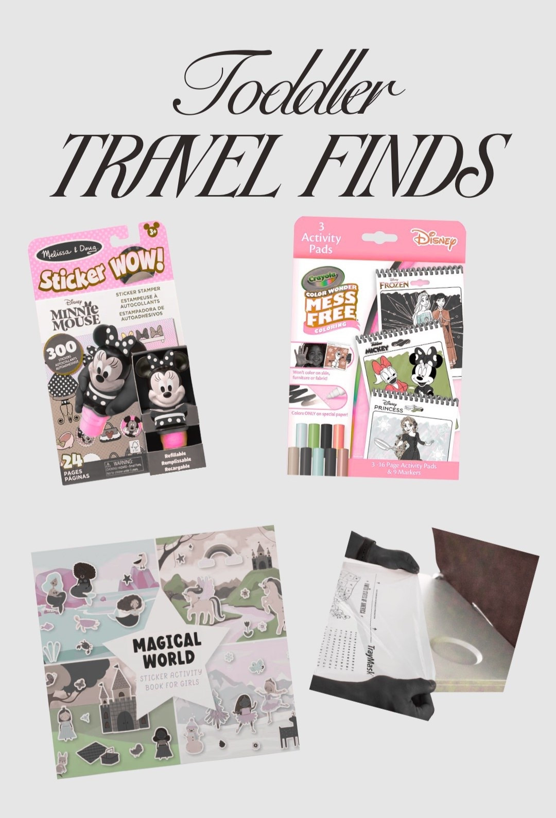 Everything we brought to travel with our two year old 