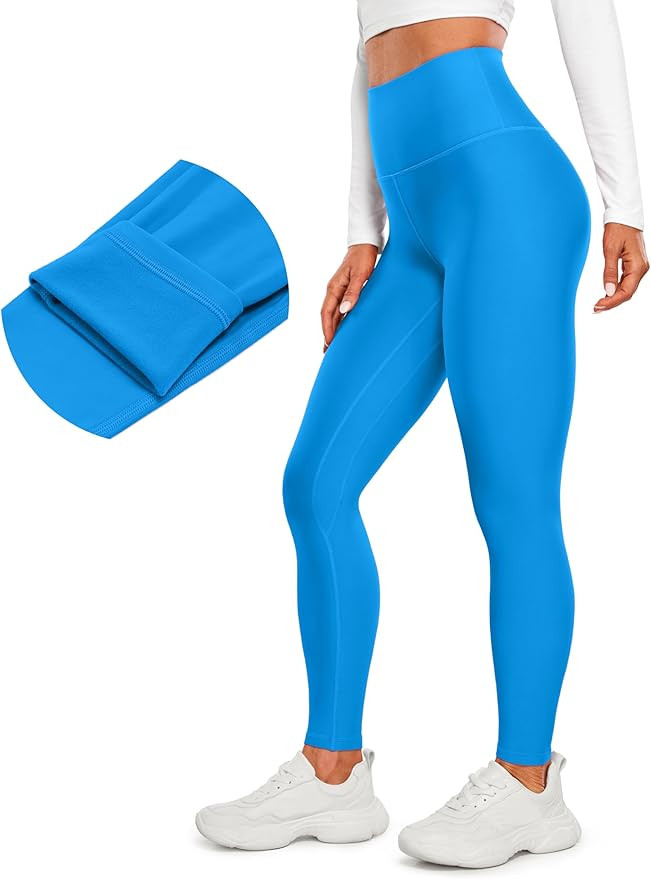 CRZ YOGA Thermal Fleece Lined Leggings Women 28'' - Winter Warm Workout Hiking Pants High Waisted... | Amazon (US)