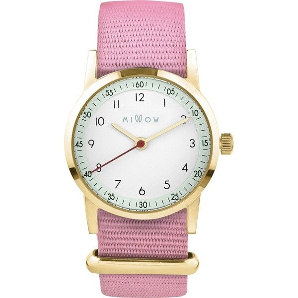 Millow Opale Watch, Pink Dragee and Gold | Maisonette