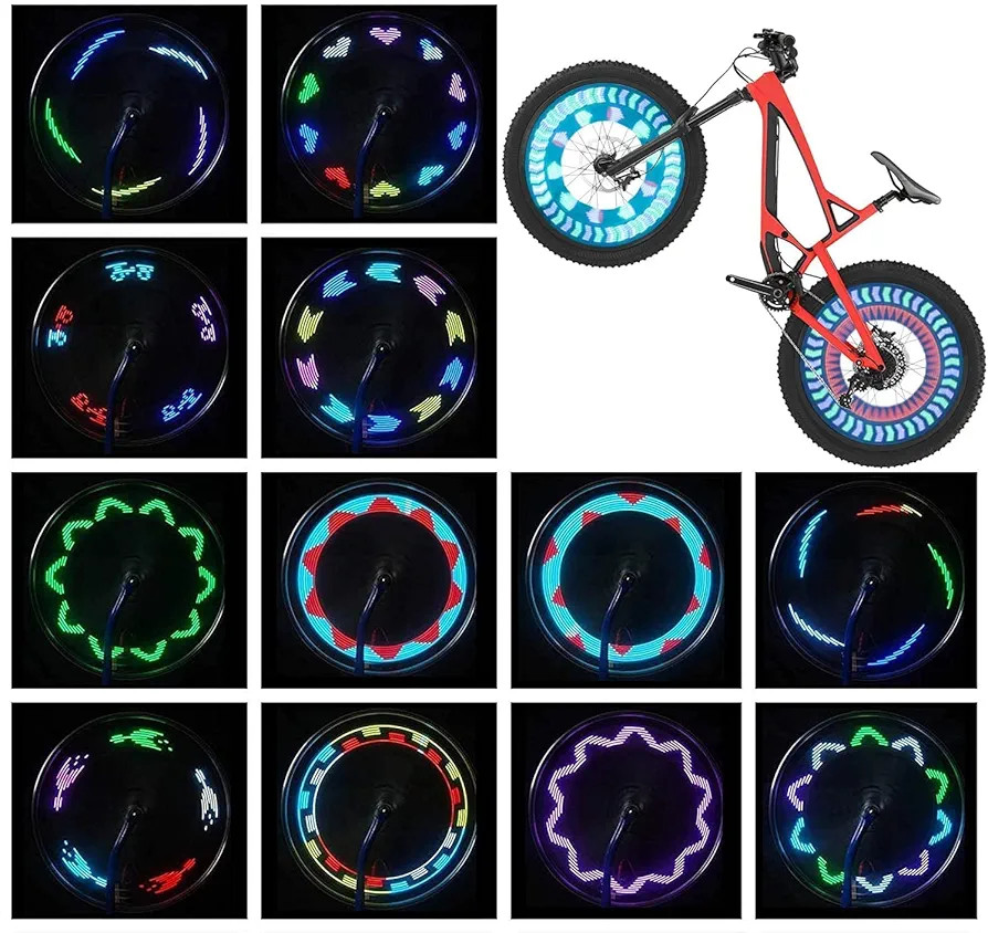 Bike Wheel Lights (2 Pack) - Waterproof LED Bicycle Spoke Tire Lights - Great Gift for Kids Adult... | Amazon (US)