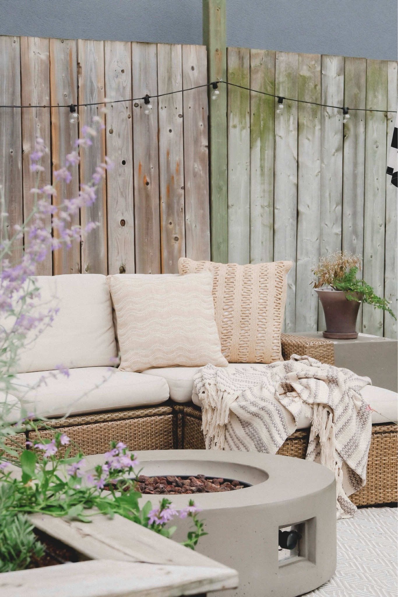 We put our twinkle lights in a plug in timer and now our backyard automatically glows every night (it’s the best!)

#LTKhome #LTKSeasonal