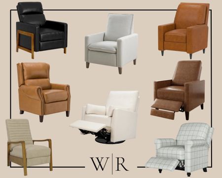 Stylish and affordable recliners. 

#LTKfamily #LTKhome #LTKsalealert
