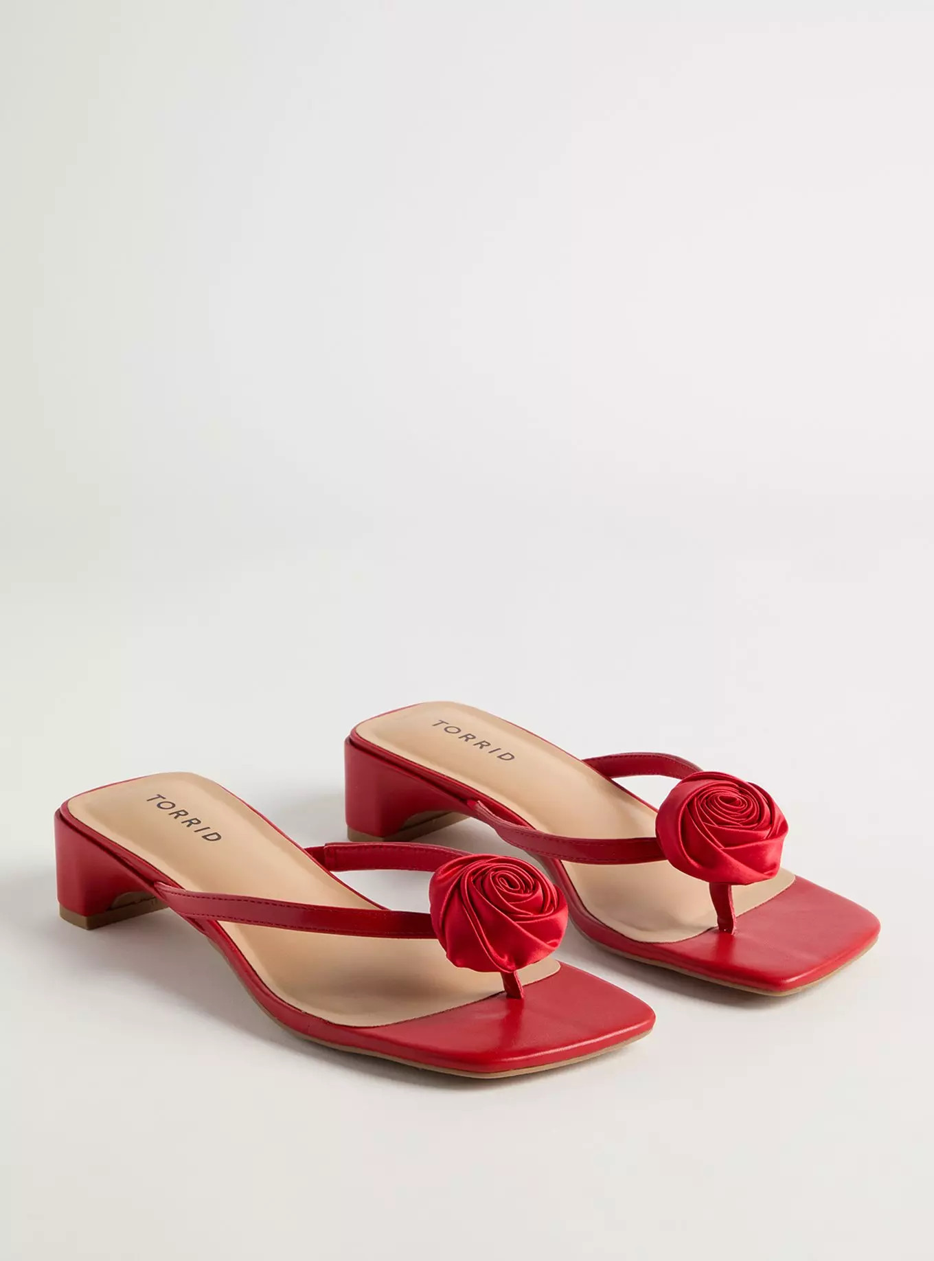 Floral Thong Heeled Sandal (WW) | Torrid (US & Canada)