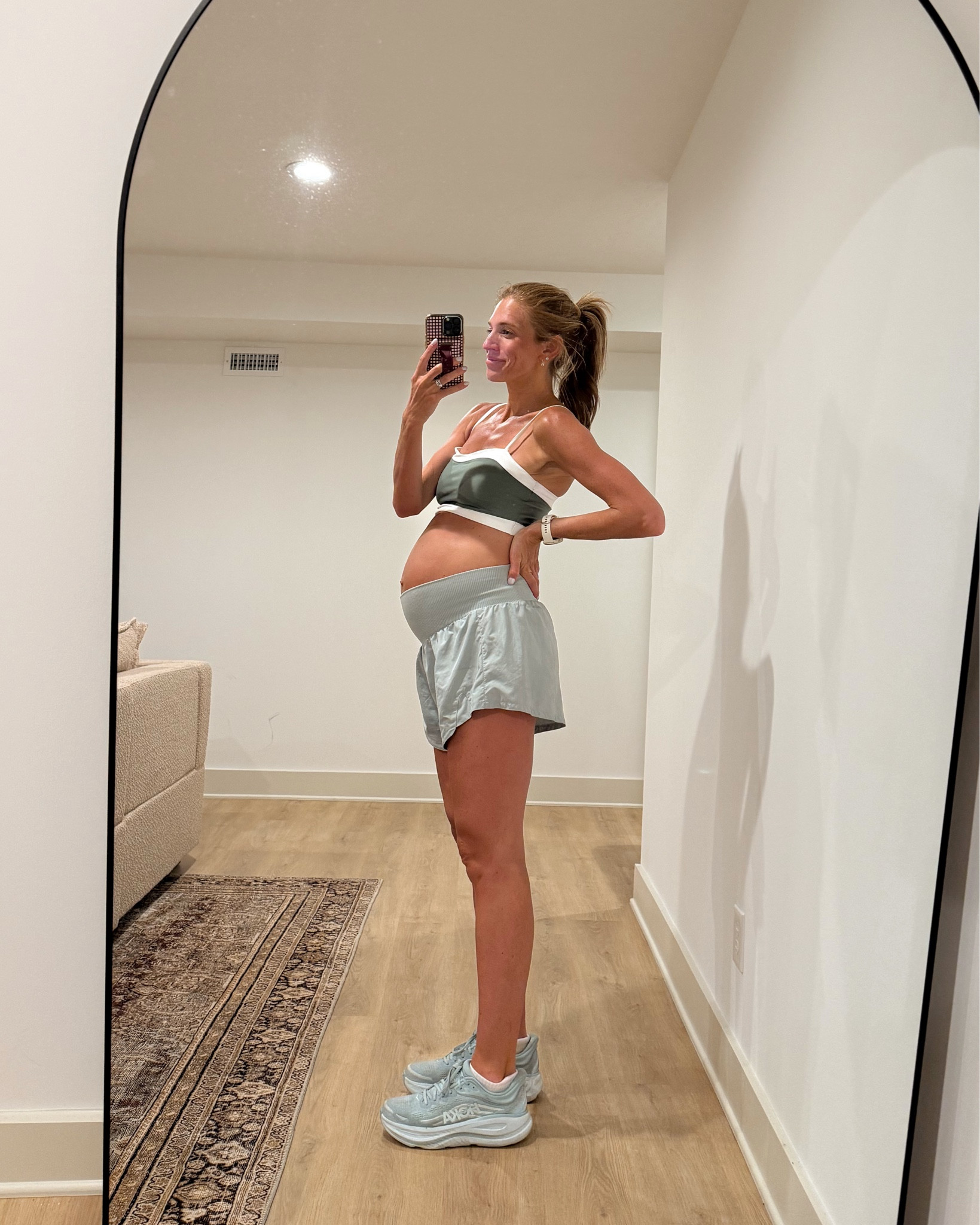 My running outfit today while pregnant. Shorts are bump friendly and so stretchy I haven’t needed to size up for pregnancy!! Wearing my usual medium in both top and bottoms (adjustable straps in top)




@abercrombie  running gear, bump outfits, active set, running shoes, running shorts , FP movement, Carpe diem shorts

#LTKActive #LTKfitnessgoals #LTKBump