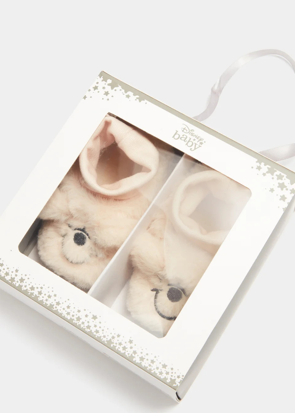 Beige Disney Winnie the Pooh Soft Sole Baby Slippers (Newborn-18mths) | Matalan (UK)