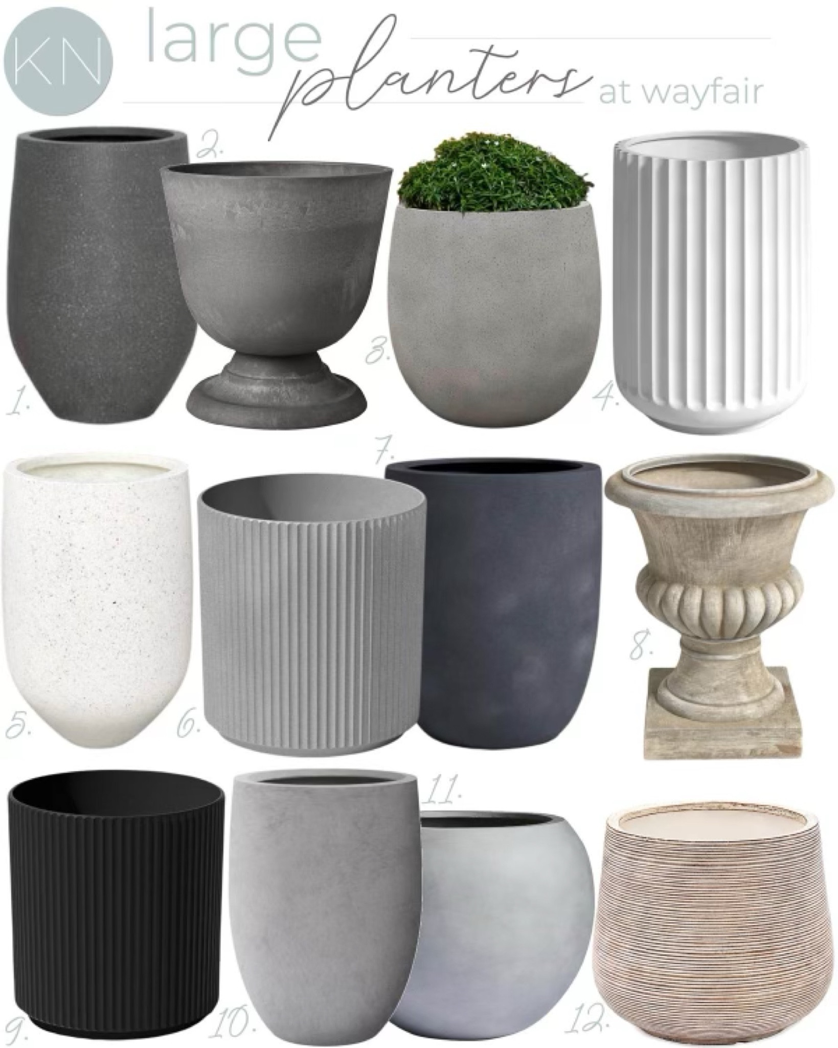 One of the best ways to freshen up your outdoor living spaces is to add new plants and any of these pretty planters provide an additional outdoors upgrade! home decor outdoor decor plant pot cement planter deck decor pool area decor front porch decor 

#LTKhome #LTKfindsunder100 #LTKsalealert