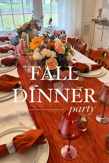 The perfect fall dinner party table scape 🍁 🕯️ 🦃 

#LTKSeasonal #LTKHoliday #LTKhome