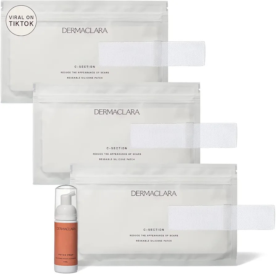 Dermaclara Siliconefusion C-Section Kit - Silicone Scar Patch - Reusable, Medical Grade, Pregnanc... | Amazon (US)