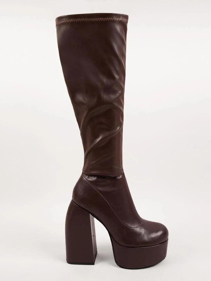 Zijrits Modieus Eenkleurig Dames mode laarzen | SHEIN