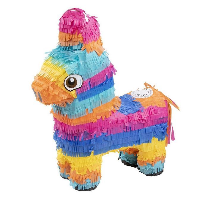 Small Donkey Pinata, Fiesta, Cinco de Mayo, Birthday Party Supplies, 12.5 x 15.7 x 4.7 inches | Target