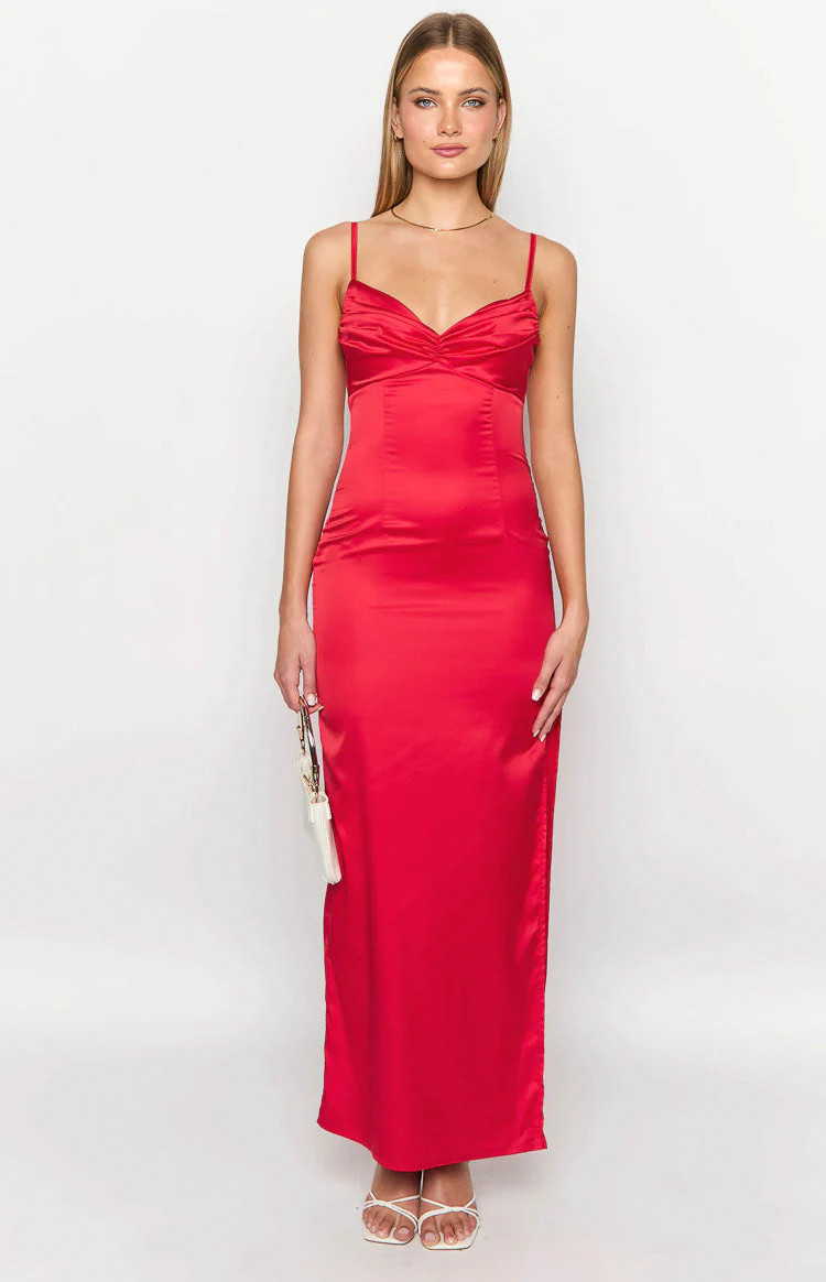 Honey Red Maxi Dress | Beginning Boutique (US)