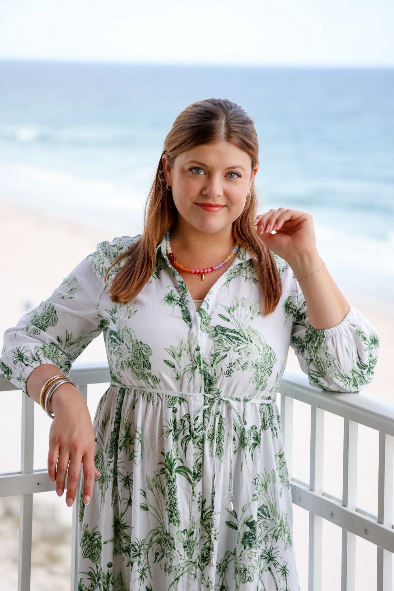 This printed palm frond dress is comfortable, has pockets and is precious for travel or Mother’s Day! I needed a little extra color for this outfit, so I paired it with my beaded initial necklace.

Dress designer: Rachel Zoe

#LTKTravel #LTKMothersDay #LTKootd