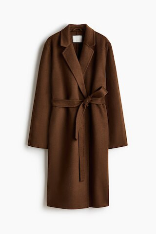 H & M - Handmade Wool-Blend Coat - Brown | H&M (US + CA)