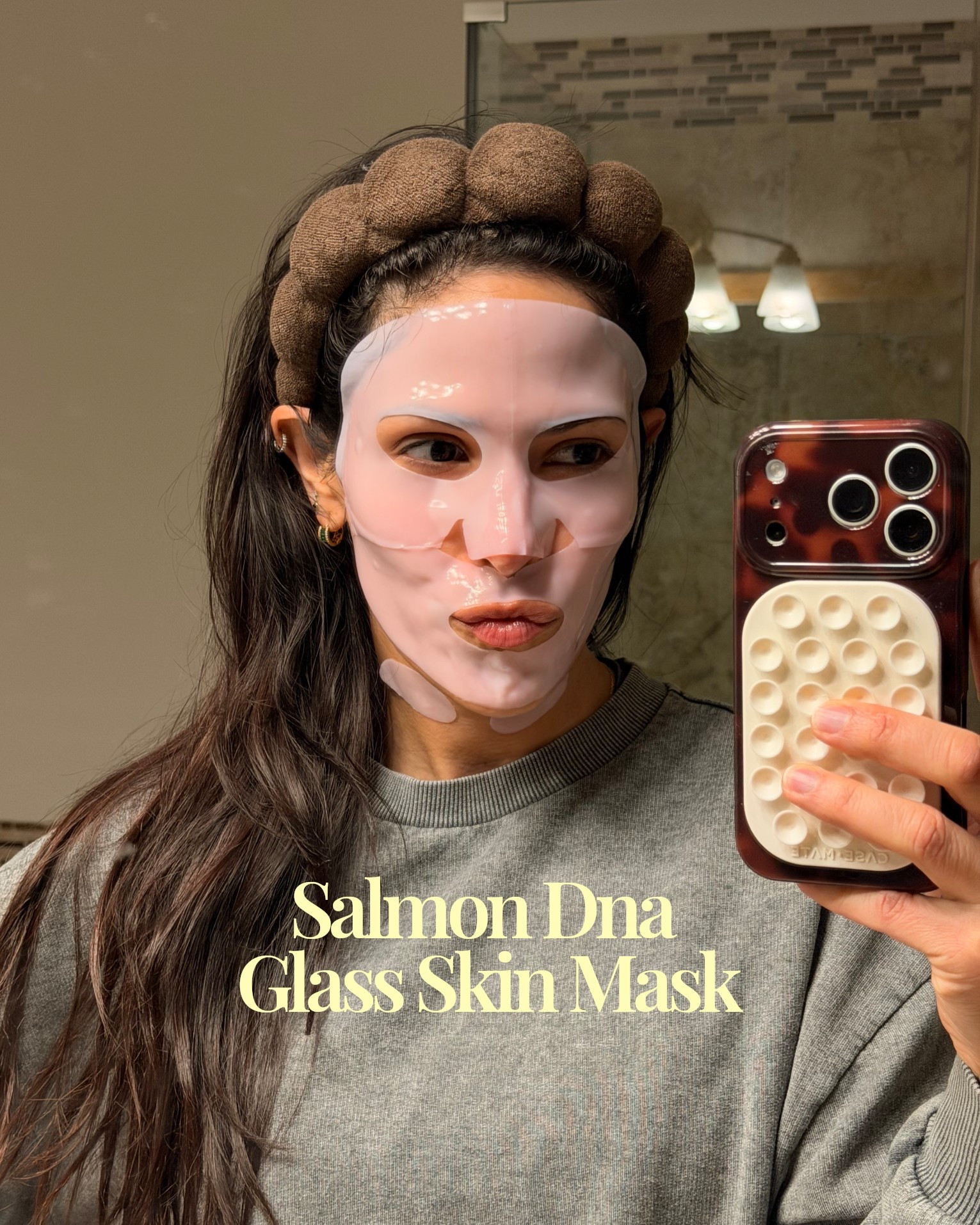 Medicube Korean skincare overnight face mask with salmon DNA PDRN, pink collagen, and jelly gel texture to hydrate, firm, moisturize, and improve skin elasticity for a glass glow finish

#LTKselfcare #LTKmorningroutine #LTKmomlife