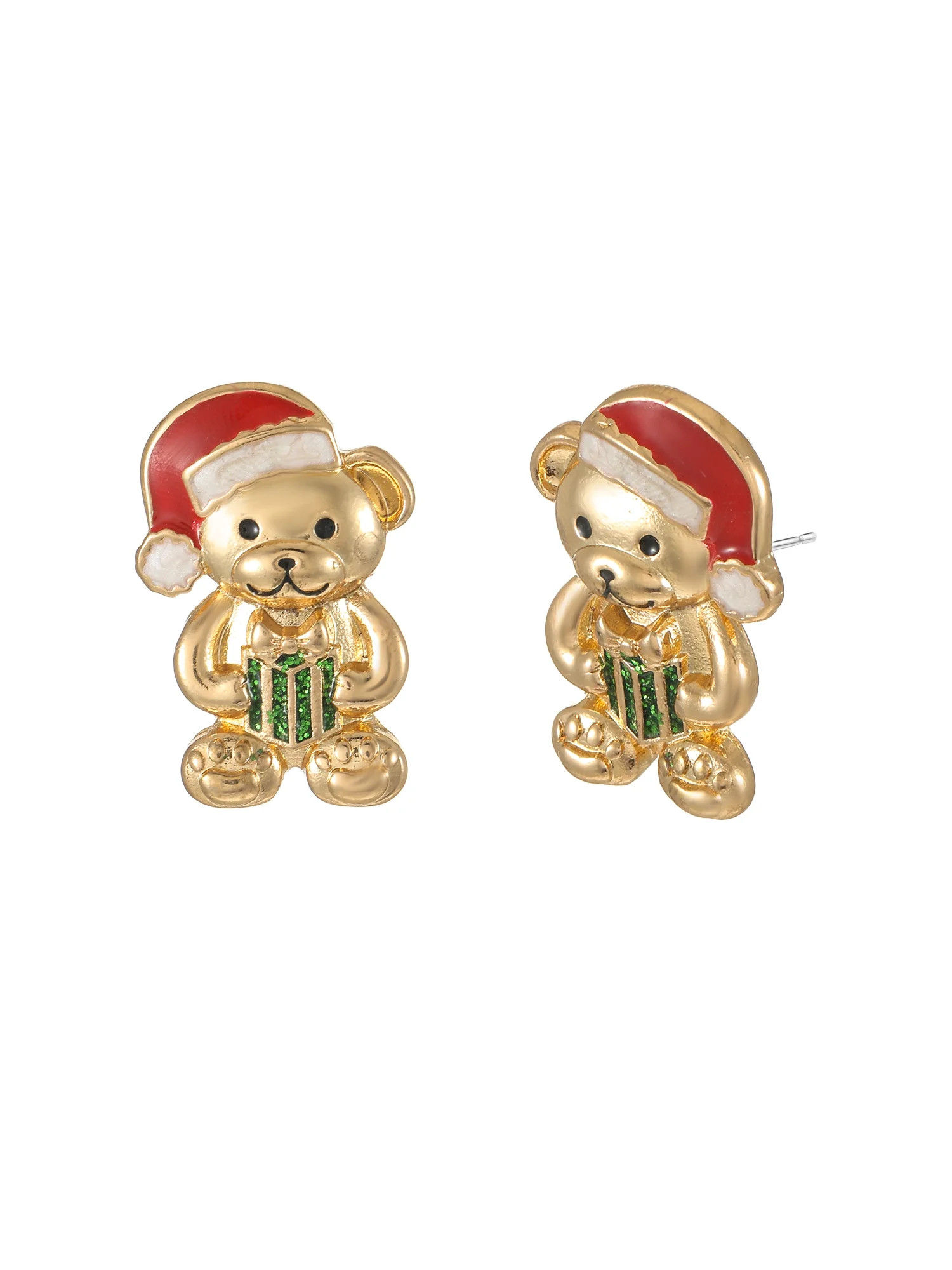 Holiday Time Teddy Bear Earrings, 1 Pair | Walmart (US)