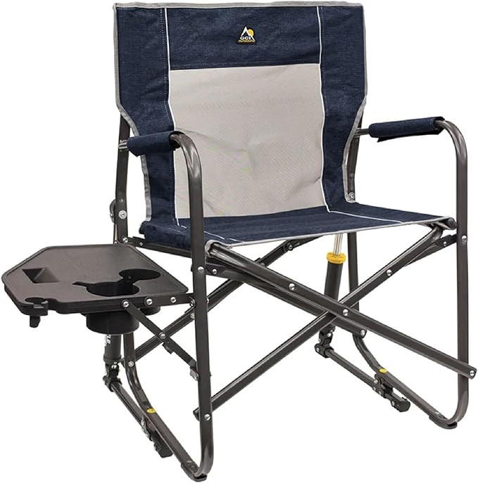 GCI OUTDOOR Freestyle Rocker with Side Table Camping Chair | Portable Folding Rocking Chair with ... | Amazon (US)