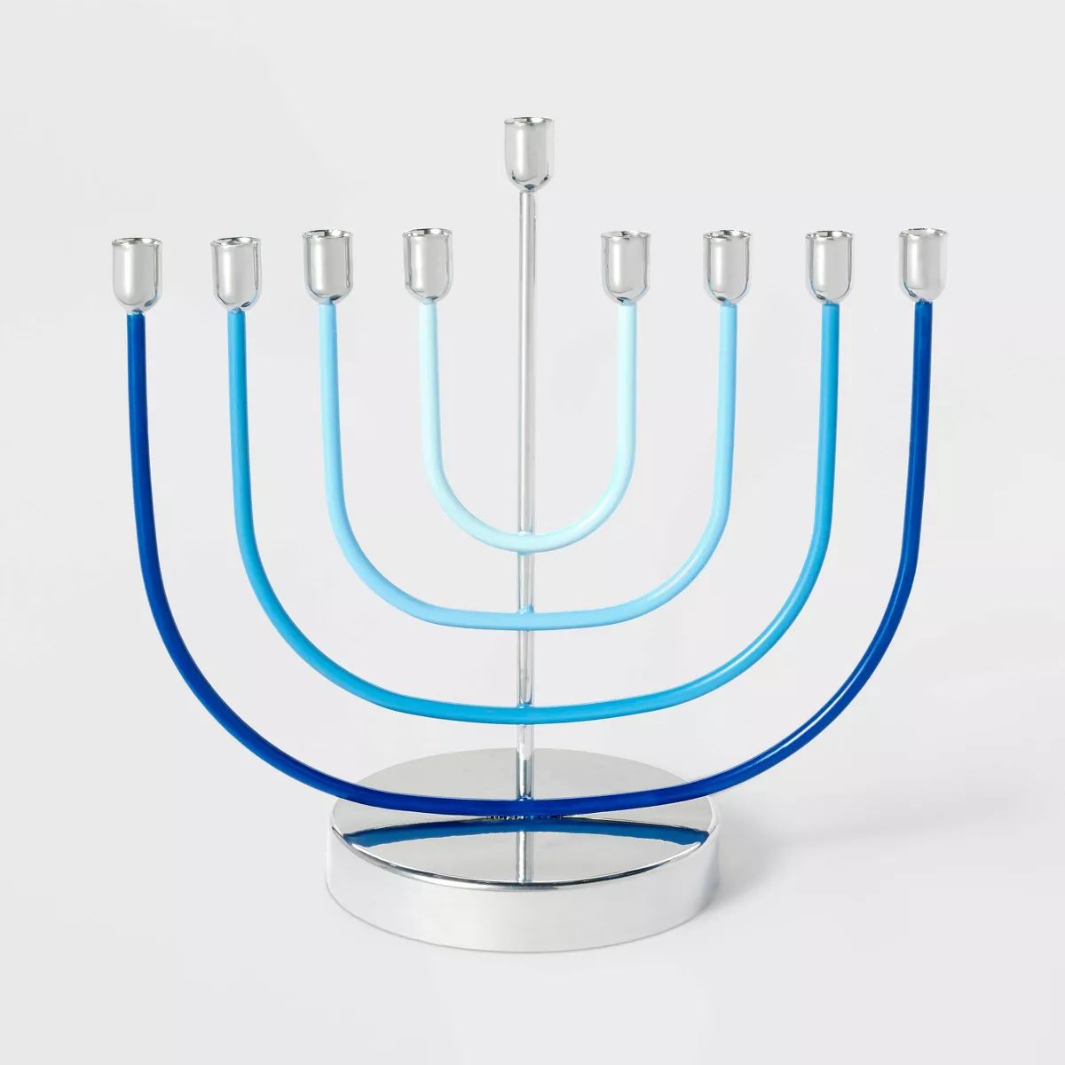 7"x7.5" Metal Contemporary Hanukkah Menorah - Spritz™ | Target